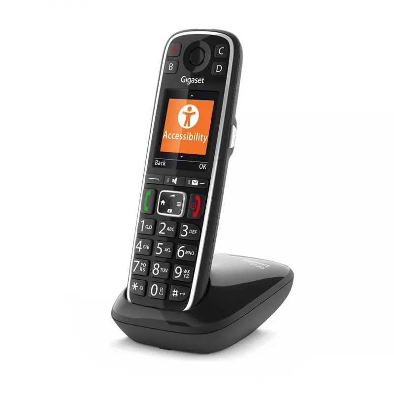 Gigaset E720 Analogais/DECT telefons ar zvanītāja ID Melns