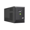 Nepārtrauktās barošanas avots UPS Line-Interactive Green Cell 1.5 kVA / 1050 W, 5 maiņstrāvas kontaktligzdas, tīrs sinusa vilnis, AVR, USB, Tornis, Melns