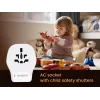 Sienas ceļojumu adapteris GEMBIRD TPA-1A2C20-02-W 20W — 1×USB-A + 2×USB-C, Type G spraudnis, 100–250V, balts
