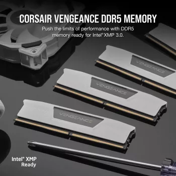 CORSAIR Vengeance DDR5 komplekts 48 GB 2 x 24 GB DIMM 288 kontaktu 3000 MHz PC5-48000 CL30 1,4 V balts (CMK48GX