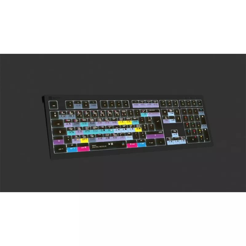 Logickeyboard ASTRA 2 tastatūra USB AZERTY angļu melna (LKB-RESB-A2M-FR)