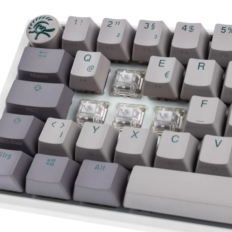 Ducky One 3 SF tastatūra Spēlēm USB QWERTZ vācu pelēka