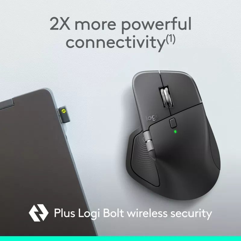 Logitech Logitech MX Master 4 for Business pele — bezvadu + Bluetooth, 8000 DPI, grafīts | Logitech