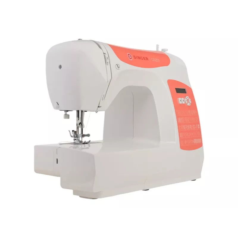 SINGER C5205 šujmašīna, modelis 230239102, pārnēsājama mājas mehāniskā/šuvēja koraļļu oranžā krāsā