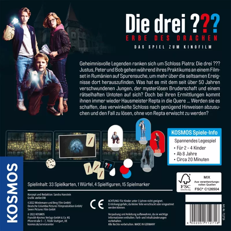 “Die drei Erbe des Drachen” spēle, ģimenes spēle