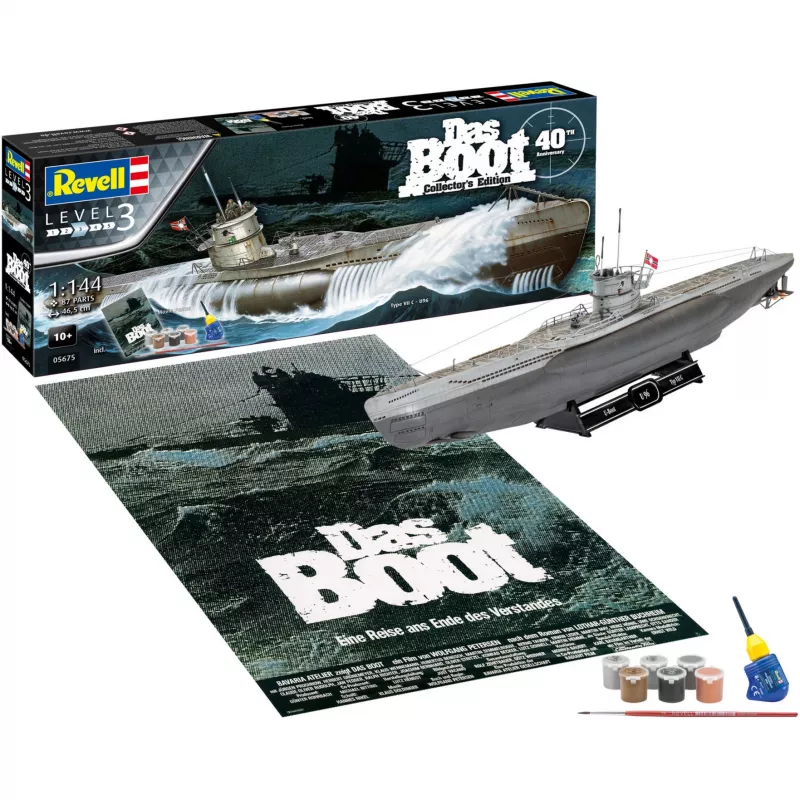 mēroga modelis Revell DAS BOOT 40th Y. Dāvanu komplekts