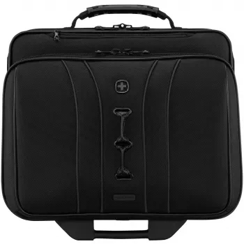 Wenger portatīvā datora soma ar riteņiem Legacy Melns Series 15,6 collu (39,62 cm) klēpjdatoram ar planšetdatora kabatu