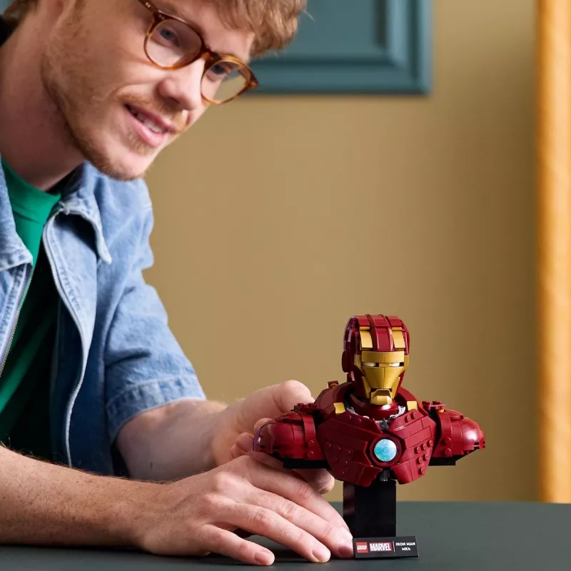 LEGO konstruktors Marvel Super Heroes Iron Man MK4 3D modelis, 436 detaļas, iekļauj 1 minifigūru, no 18 gadu vecuma