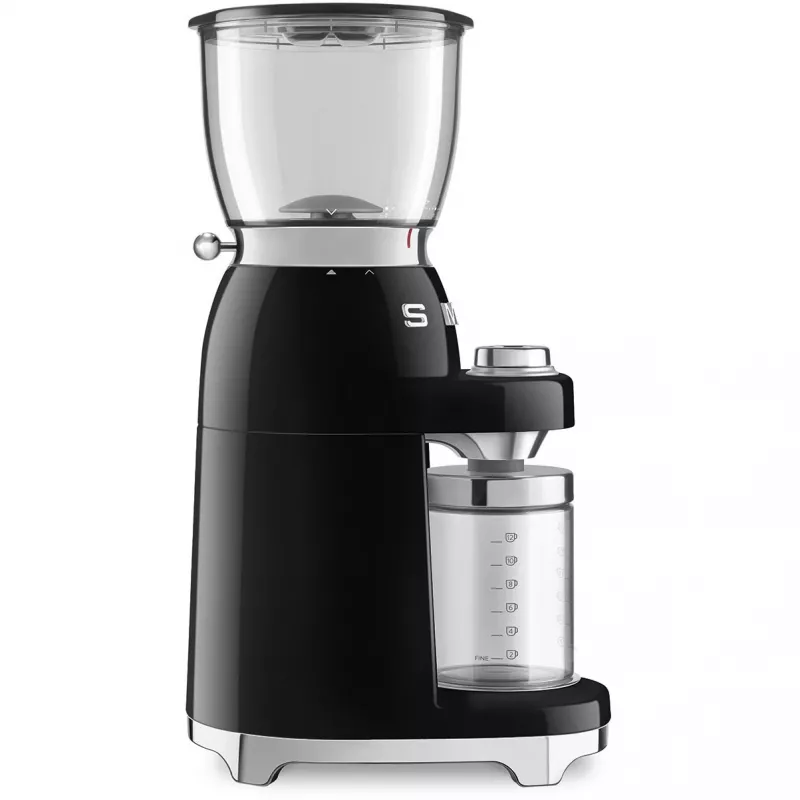 SMEG CGF11BLEU kafijas dzirnaviņas 50 collas, stils melns