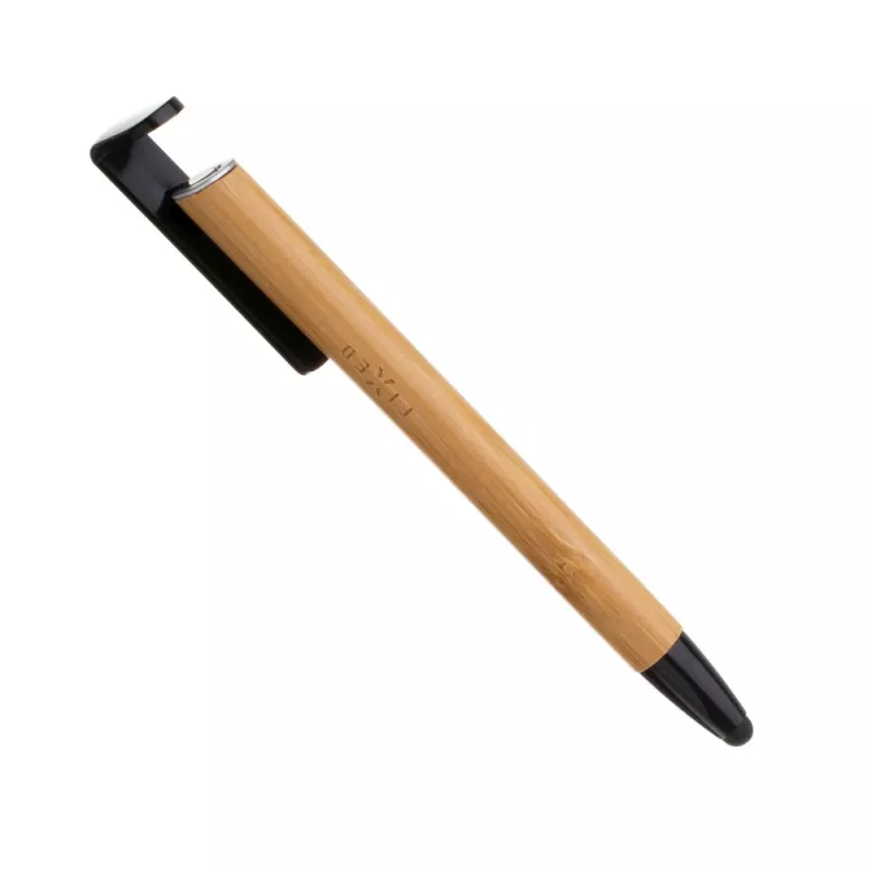 Pildspalva ar irbuli un statīvu FIXED FIXPEN-BA Bamboo — 3-in-1 pildspalva, skārienjūtīgais irbulis un iebūvēts galda statīvs