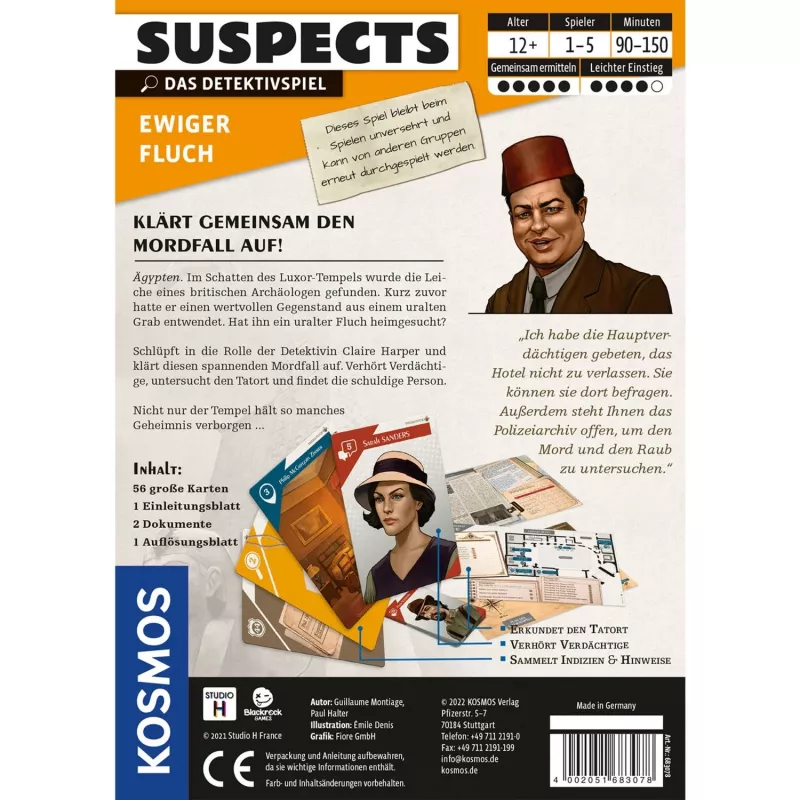 Suspects: Eternal Curse, kāršu spēle