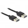 USB kabelis DeLOCK 85556 USB 2.0 2 m Melns