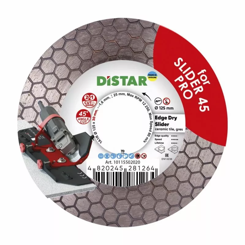 DISTAR dimanta disks EDGE DRY SLIDER 125x1.6x25x30