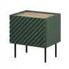 Naktsgaldiņu komplekts cama meble ONDA 2 gab. 50×40×A54 cm, zaļš, MDF/skaidu plātne, 16 mm rāmis
