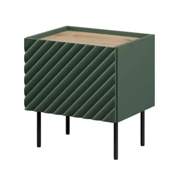 Naktsgaldiņu komplekts cama meble ONDA 2 gab. 50×40×A54 cm, zaļš, MDF/skaidu plātne, 16 mm rāmis