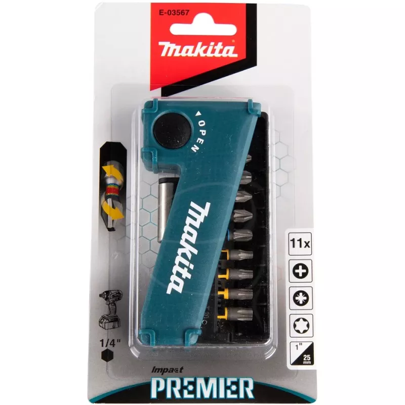 Makita E-03567 skrūvgrieža uzgalis 11 gab.