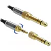 Audio kabelis DeLOCK 85783 5m 3.5mm Melns Pelēks