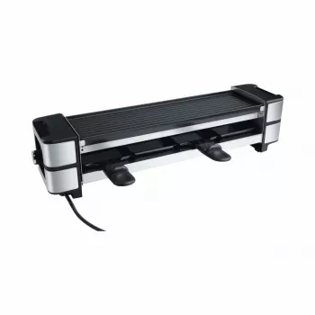 Guss-Raclette RC 140 melns/nerūsējošais tērauds, 600 W, apgriežama grila plāksne