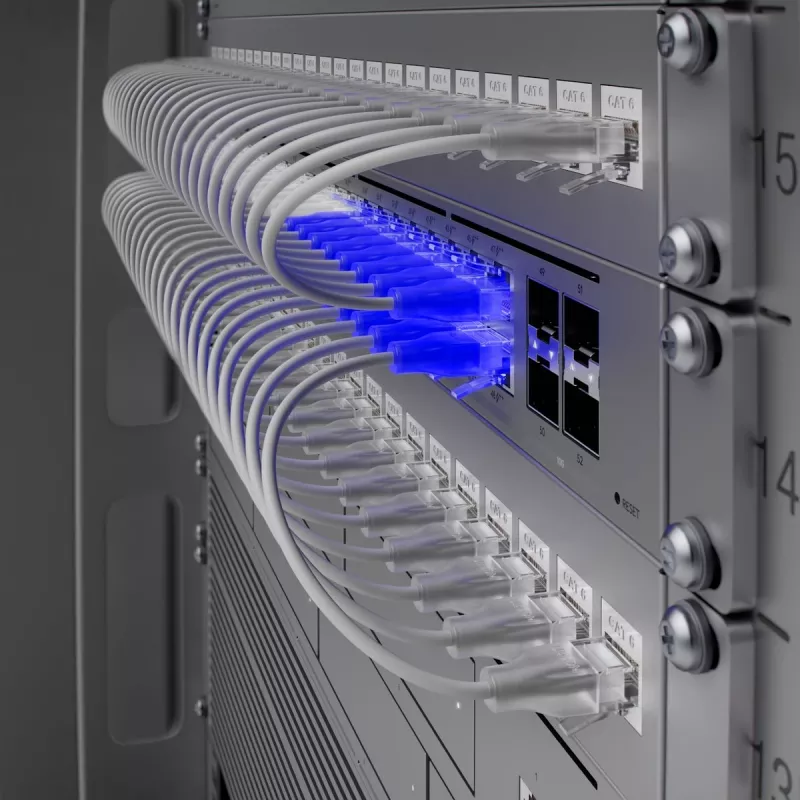 Ubiquiti USW-Pro-Max-48-PoE slēdzis, Etherlighting, 16x RJ45 2.5Gbps, 32x RJ45 1000Mbps, 4x SFP+, L3, 720W PoE