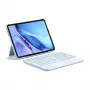 Inateck KB04122 QWERTZ tastatūra ar Bluetooth un skārienpaliktni, iebūvētu 500 mAh bateriju, zila