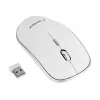 Bezvadu pele GEMBIRD MUSW-4B-01-W, piemērota abām rokām, optiskā 1600 DPI, 4 pogas, RF bezvadu, balta