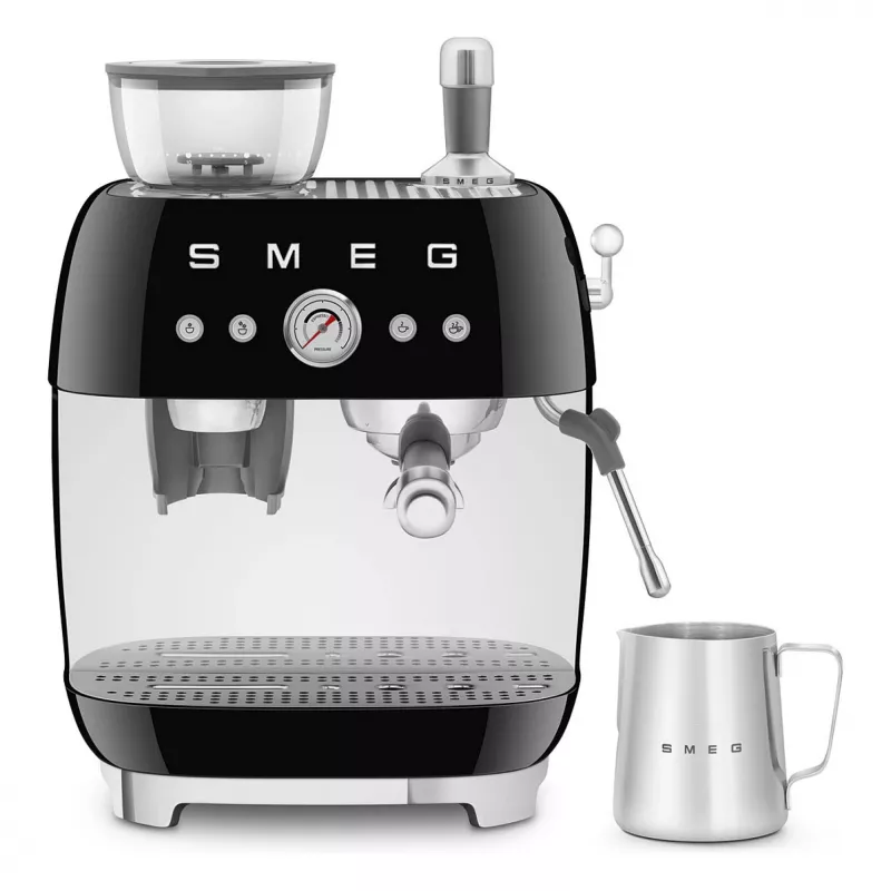 SMEG EGF03BLEU Espresso automāts. Kafijas automāts 50. gadu stilā. melns