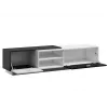 Cama TV skapis SIGMA1 180 balts/melns glancēts