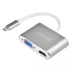 Ārējais video adapteris SILVERSTONE EP16 USB-C 3.1 ar HDMI un VGA izejām