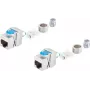 Keystone ligzda ShiverPeaks BS08-45005-2 Cat 8.1 metāla, ekranēts RJ45 modulis