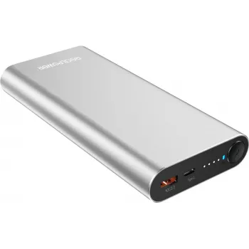 RealPower PB-20000PD litija jonu (Li-Ion) 20000 mAh alumīnija ārējais akumulators (408097)