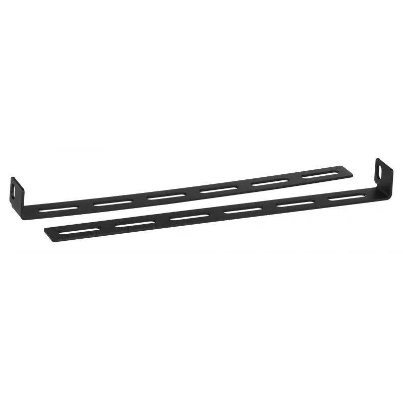 Rack shelf LANBERG AK-1005-B — 1U 19 inch rack shelf, 500 mm depth, 482.6×45 mm, Melns, 25 kg capacity