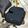 Leitz Ergo Cosy sēdekļa spilvens, sēdekļa spilvens, universāls, pelēks, ķīļveida, vienkrāsains, rāvējslēdzējs