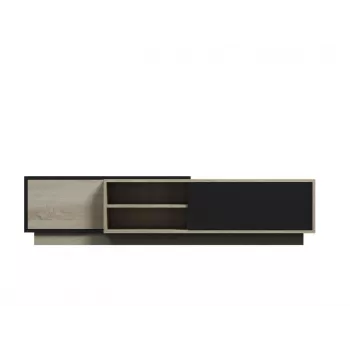 Cama TV skapis SIGMA1 180 sonomas ozols/melns glancēts