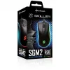 Sharkoon Skiller SGM2 spēļu pele, vada, ergonomiska, optiska, 6 pogas, melna