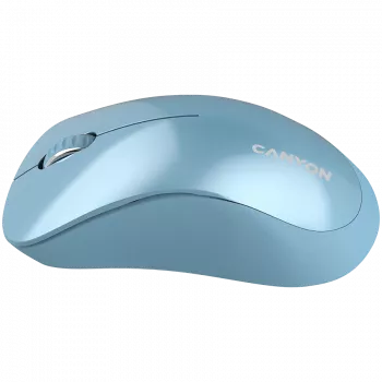 CANYON MW-11, 2,4 GHz bezvadu pele, ar 3 pogām, DPI 1200, baterija: AAA * 2 gab., zila, 67 x 109 x 38 mm, 0,063 kg