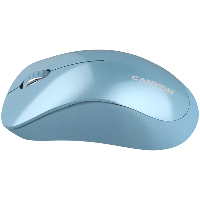 CANYON MW-11, 2,4 GHz bezvadu pele, ar 3 pogām, DPI 1200, baterija: AAA * 2 gab., zila, 67 x 109 x 38 mm, 0,063 kg