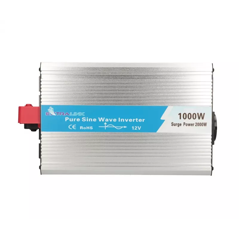 Sprieguma pārveidotājs Extralink OPIP-1000W 12V 230V 1000W tīra sinusa vilnis