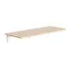 Pie sienas stiprināms salokāms plaukts MACLEAN MC-128 WD 100×40 cm ar koka apdari