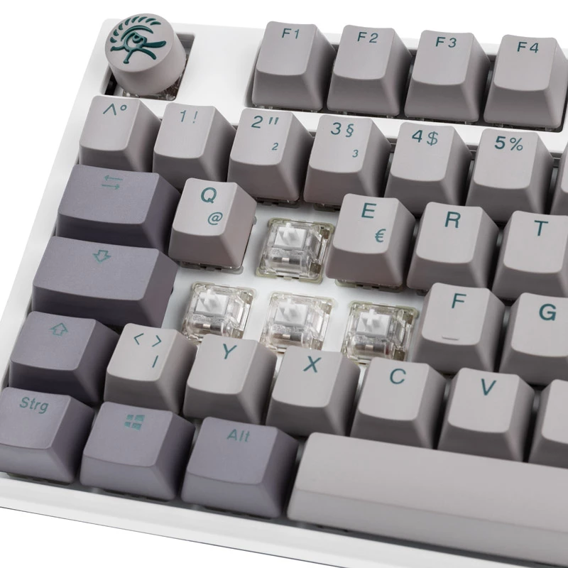Ducky One 3 TKL Mist pelēka tastatūra spēlēm, USB, vācu