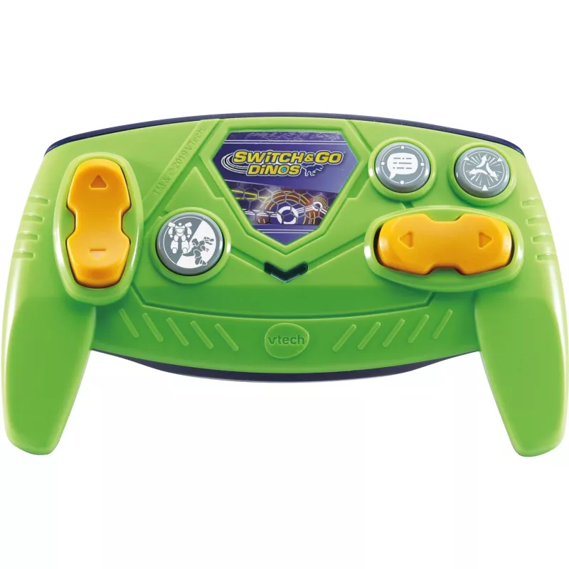 Tālvadības dinozauru rotaļlieta VTech Switch & Go Dinos T-Rex, pārveidojas starp dinozauru un transportlīdzekli, bērniem