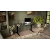 Galds cama meble MOON LONG ar elektrisku augstuma regulēšanu 150x80 cm, taisnstūrveida skaidu plātnes virsma, 72–120 cm augstums, melns/antracīts