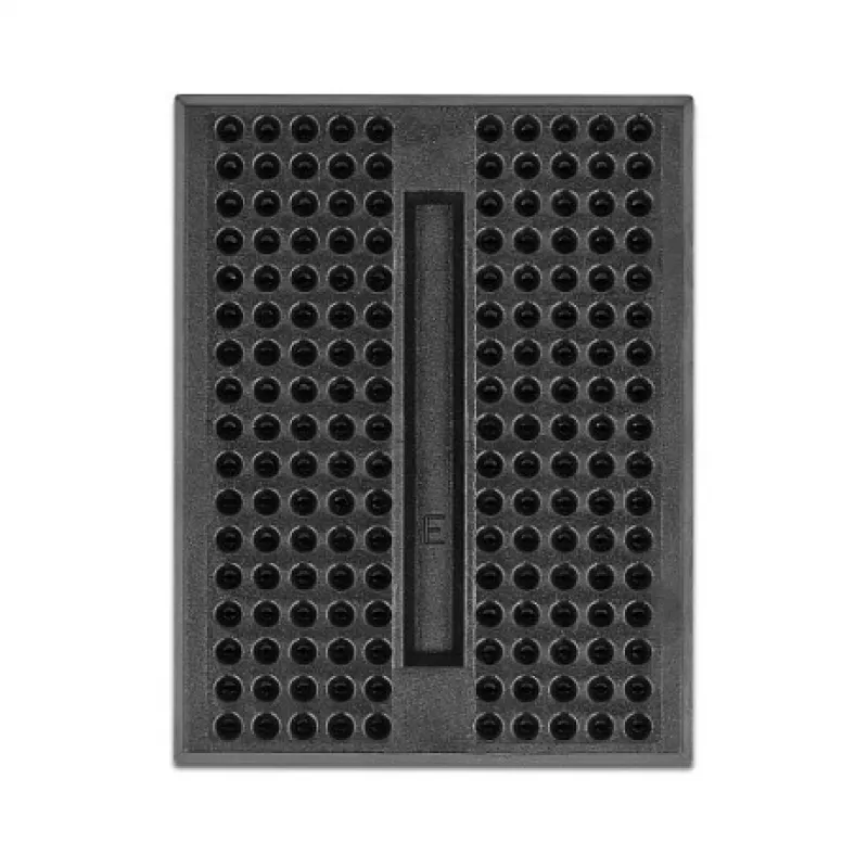 Bezlaodēšanas plate DELOCK 18317 — plastmasas bezlaodēšanas prototipēšanas plate, 36×46×10 mm, melna
