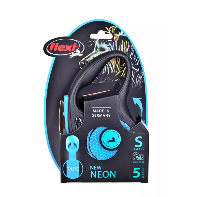 Flexi jauna Neon S 5 m suņu izvelkamā pavada