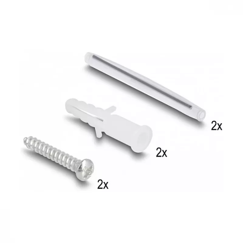 DeLOCK Optiskās šķiedras sadales kārba, 2 x SC Simplex LC Duplex, balta