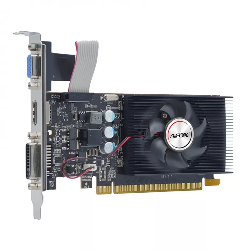 Grafikas karte AFOX AF240-1024D3L2 — NVIDIA GeForce GT 240, 1 GB GDDR3, 128-bit, PCIe 2.0
