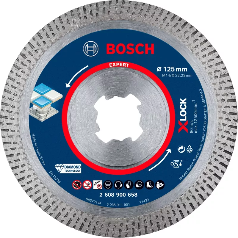 Bosch Expert HardCeramic X-LOCK ripzāģa asmens 12,5 cm 1 gab.