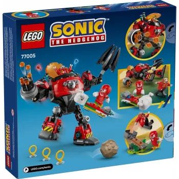 LEGO konstruktora komplekts Sonic the Hedgehog 77005 Knuckles vs Dr Eggman Egg Crusher Mech, 350 gab., vecums 8+