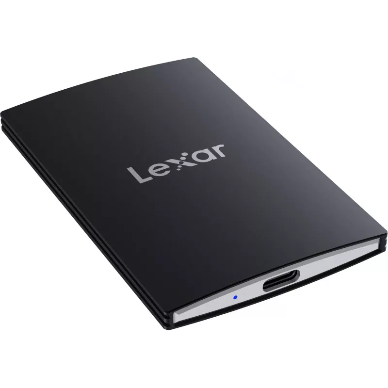 Portatīvais SSD Lexar SL500 1 TB — USB Type-C, USB 3.2 Gen 2x2, līdz 2000 MB/s, alumīnija korpuss, 0,043 kg, melna