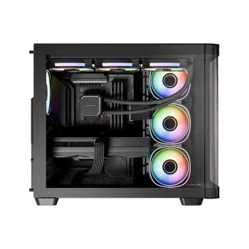 Datora korpuss LC-Power LC-8001B-ON Midi Tower, melns