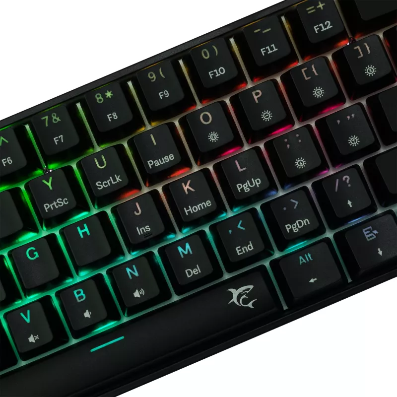 Mehāniskā tastatūra White Shark Shinobi-2 Melns US izkārtojums ar Brown taustiņiem